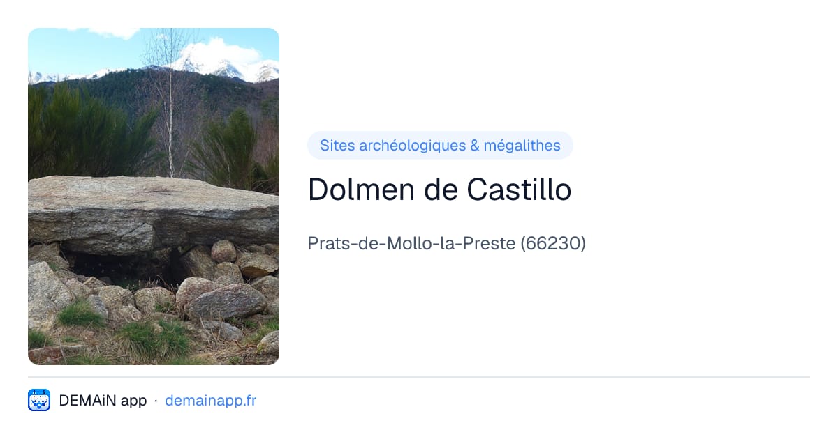Dolmen de Castillo — Prats-de-Mollo-la-Preste