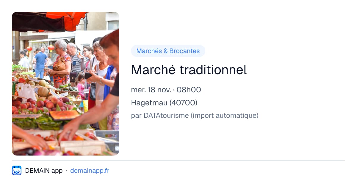 Marché traditionnel — Hagetmau