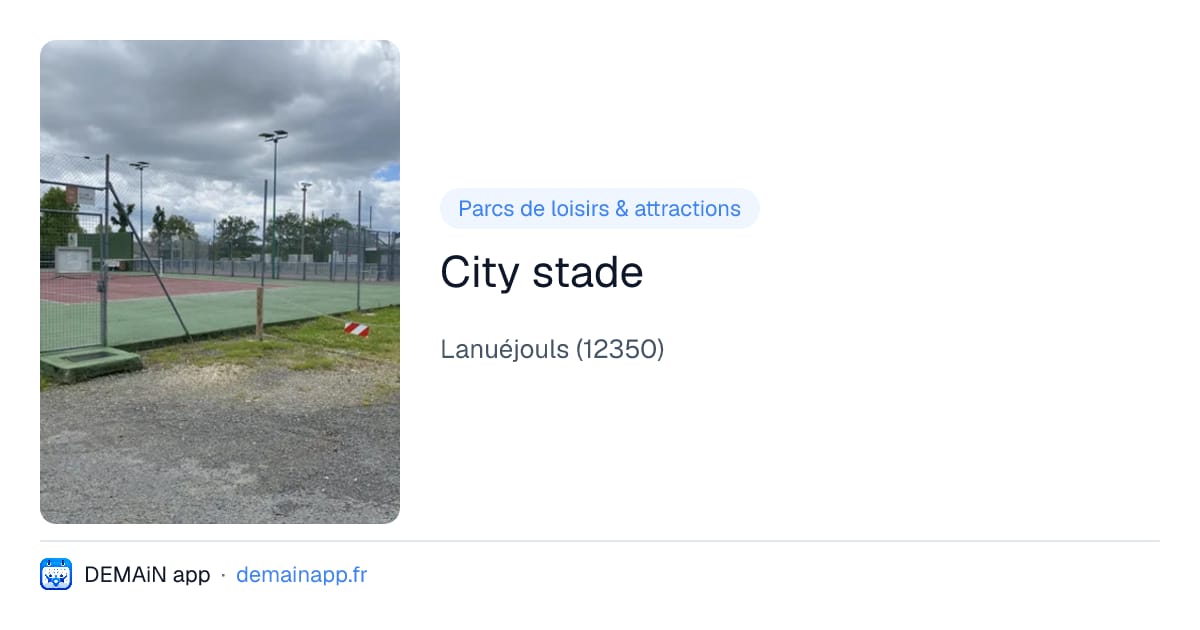 City stade — Lanuéjouls