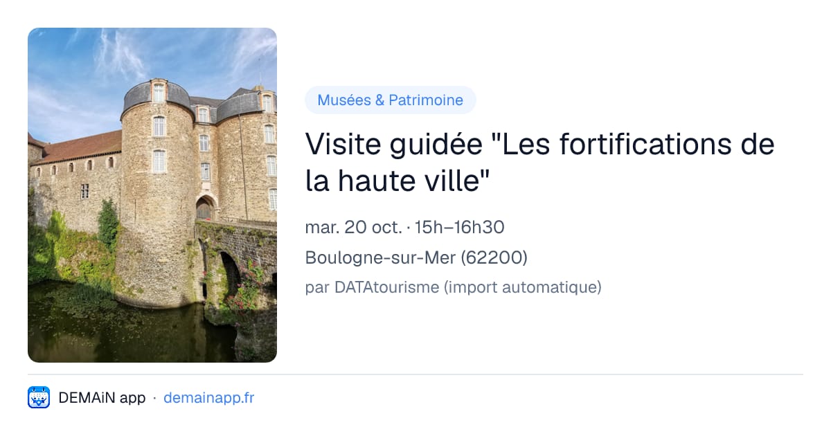Visite guidée "Les fortifications de la haute ville" — Boulogne-sur-Mer