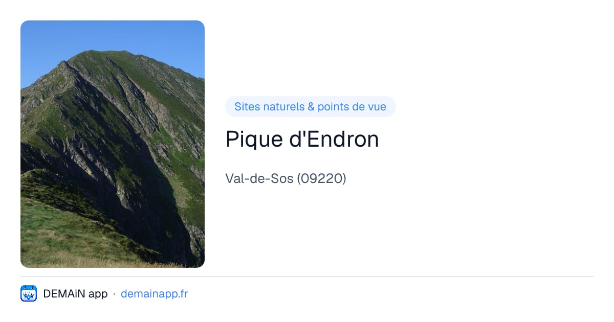 Pique d'Endron — Val-de-Sos