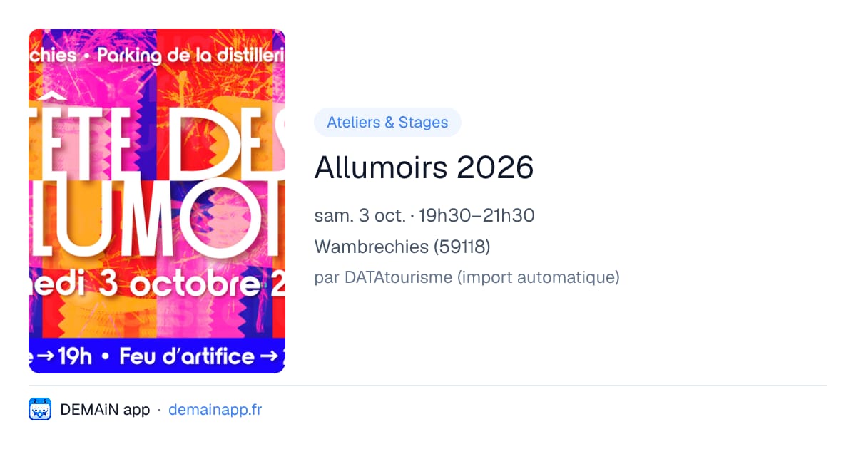Allumoirs 2026 — Wambrechies