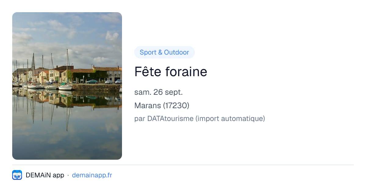 Fête foraine — Marans