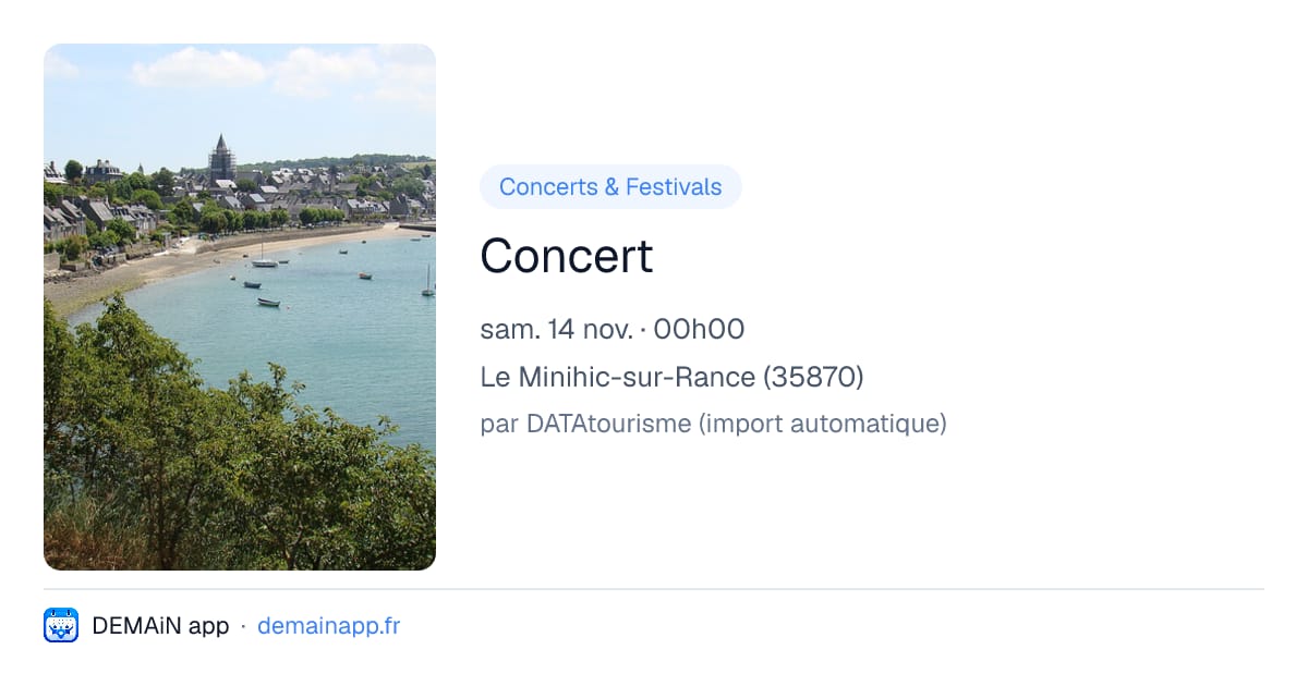 Concert — Le Minihic-sur-Rance
