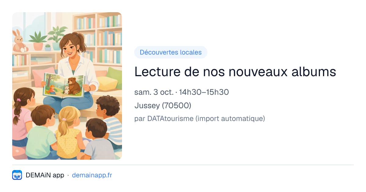 Lecture de nos nouveaux albums — Jussey