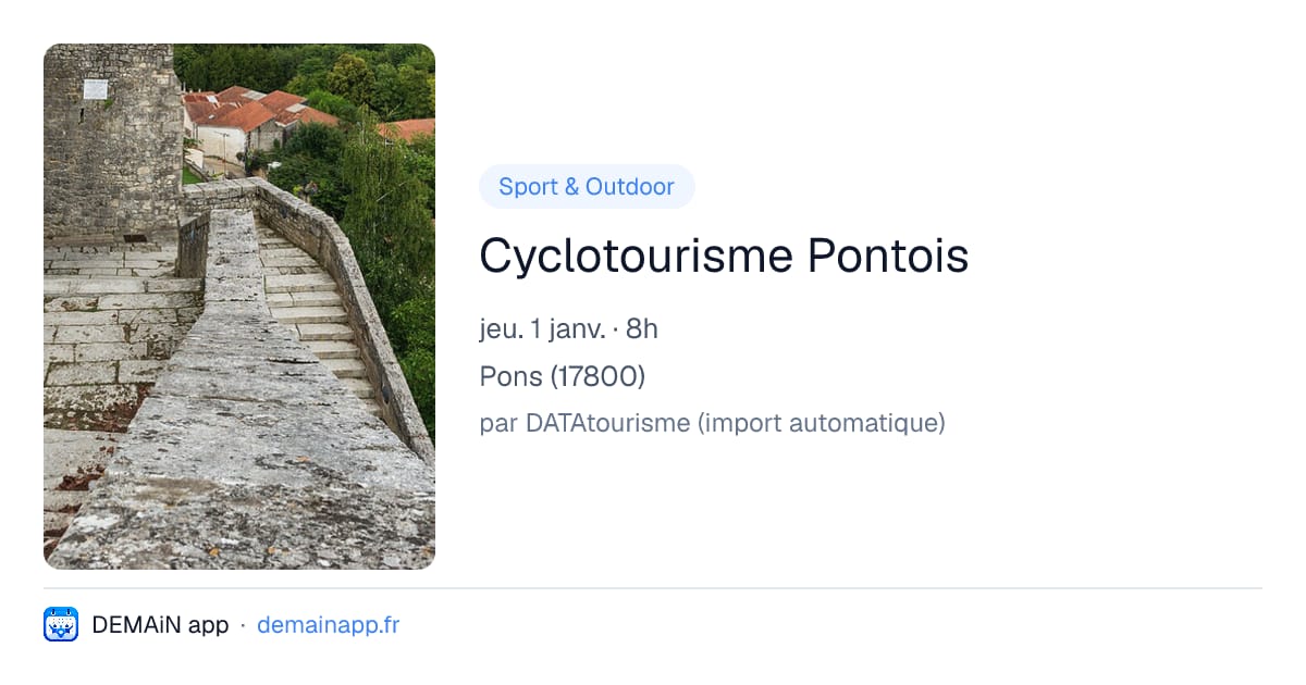 Cyclotourisme Pontois — Pons