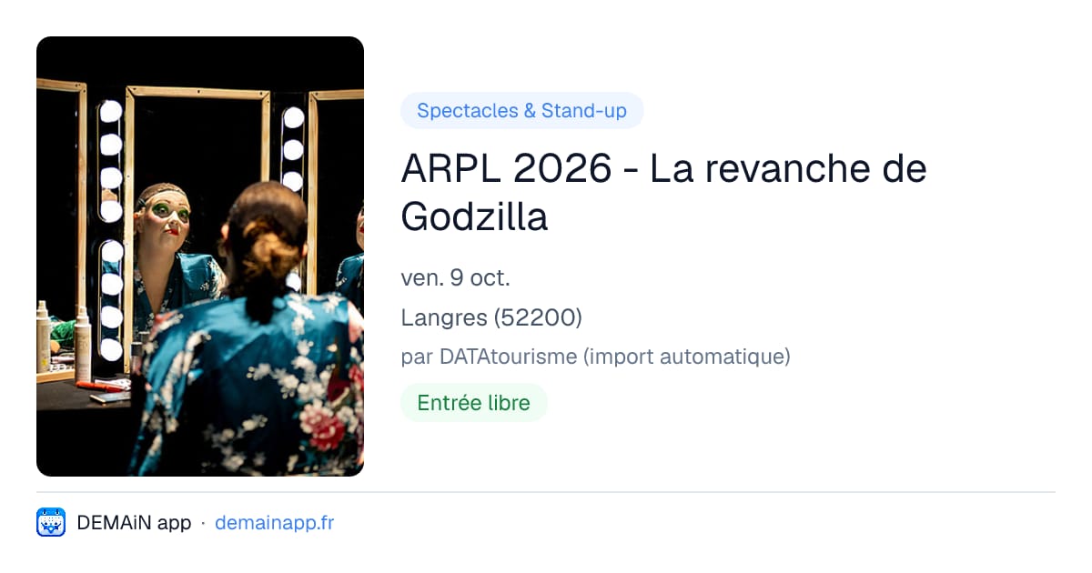 ARPL 2026 - La revanche de Godzilla — Langres