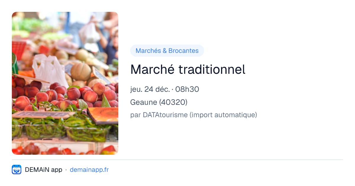 Marché traditionnel — Geaune