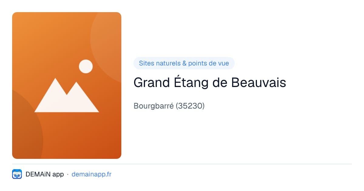Grand Étang de Beauvais — Bourgbarré