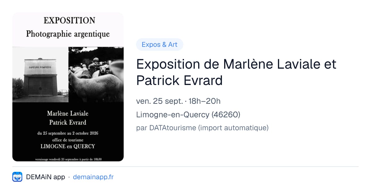 Exposition de Marlène Laviale et Patrick Evrard — Limogne-en-Quercy