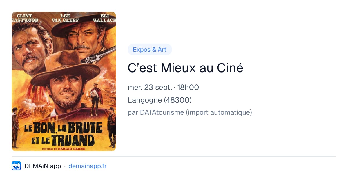 C’est Mieux au Ciné — Langogne