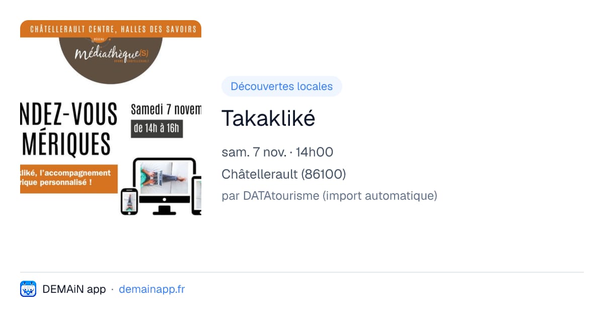 Takakliké — Châtellerault