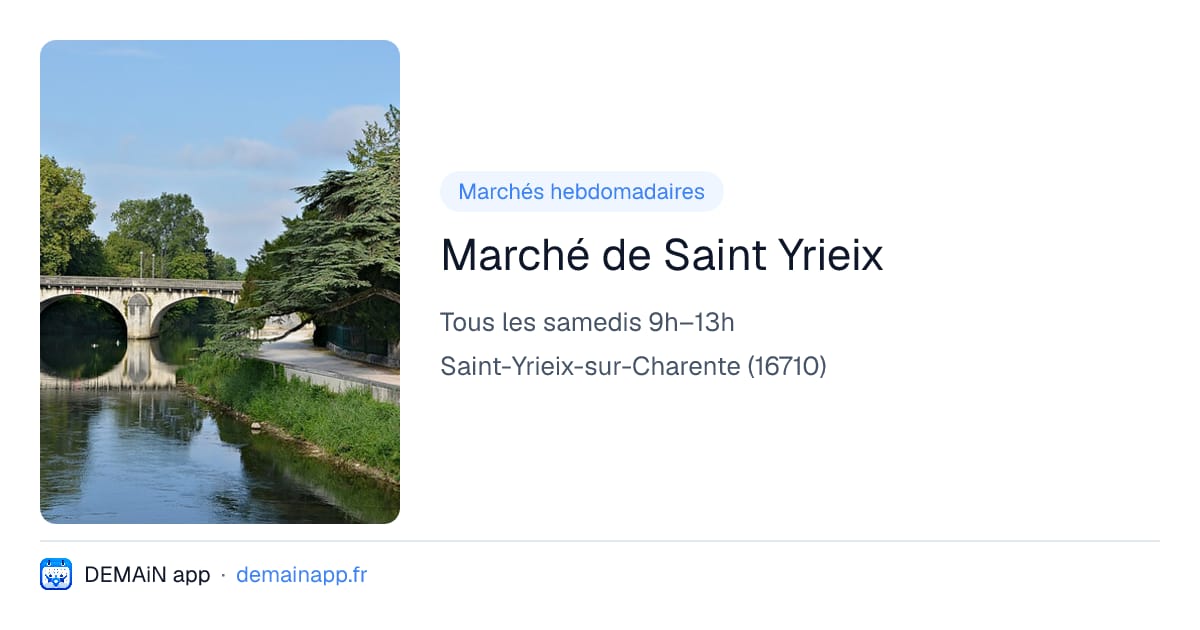 Marché de Saint Yrieix — Saint-Yrieix-sur-Charente
