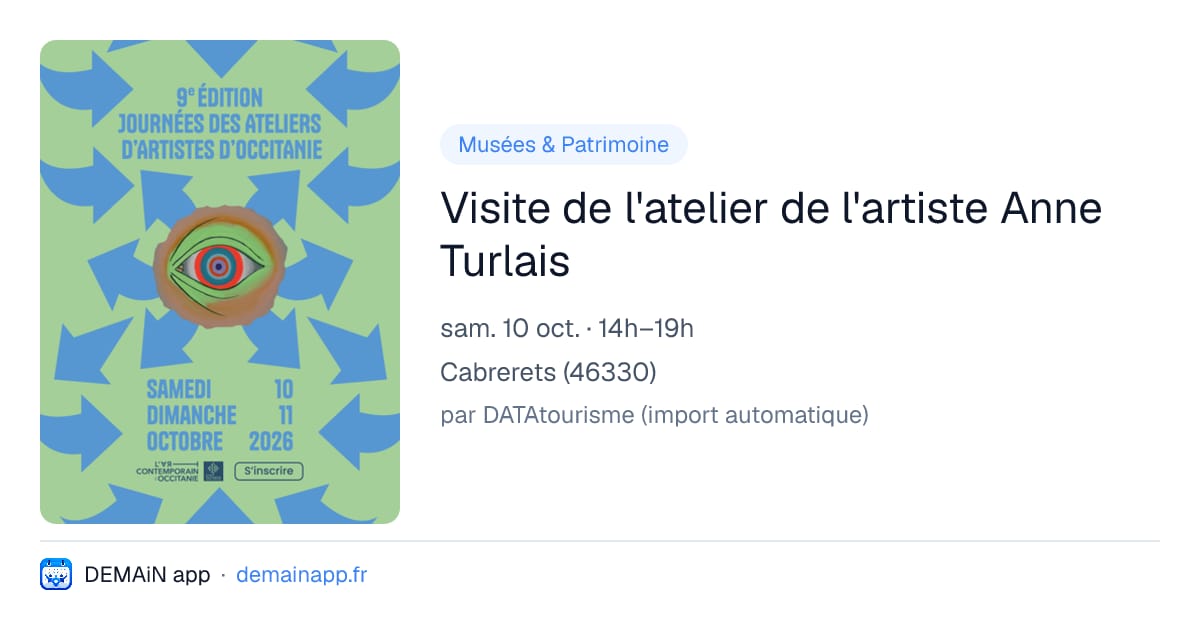 Visite de l'atelier de l'artiste Anne Turlais — Cabrerets