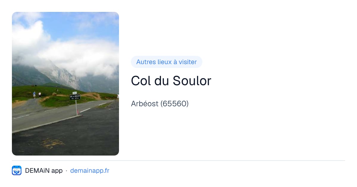 Col du Soulor — Arbéost