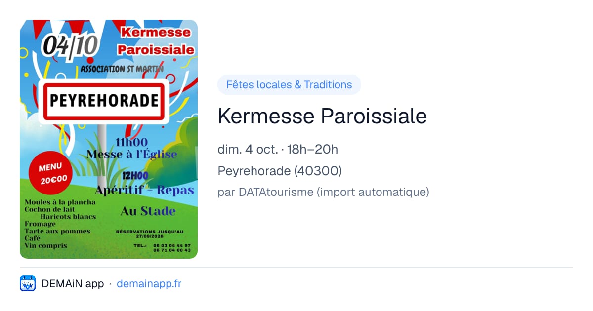 Kermesse Paroissiale — Peyrehorade