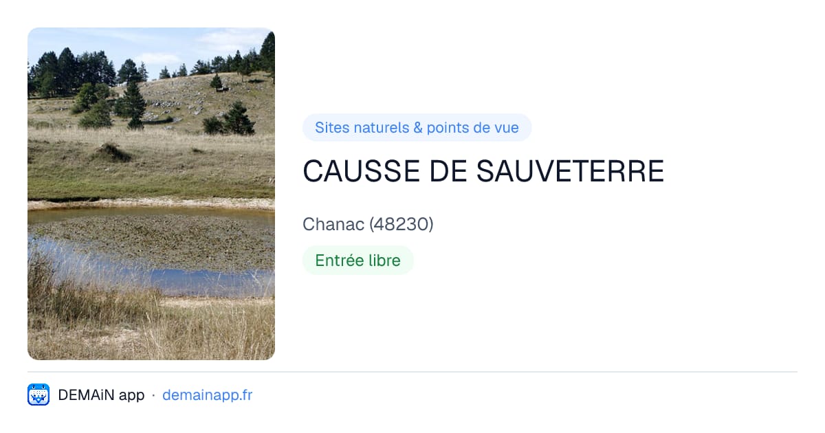 CAUSSE DE SAUVETERRE — Chanac