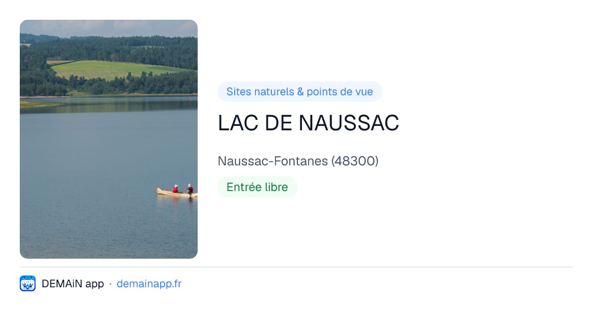 LAC DE NAUSSAC — Naussac-Fontanes