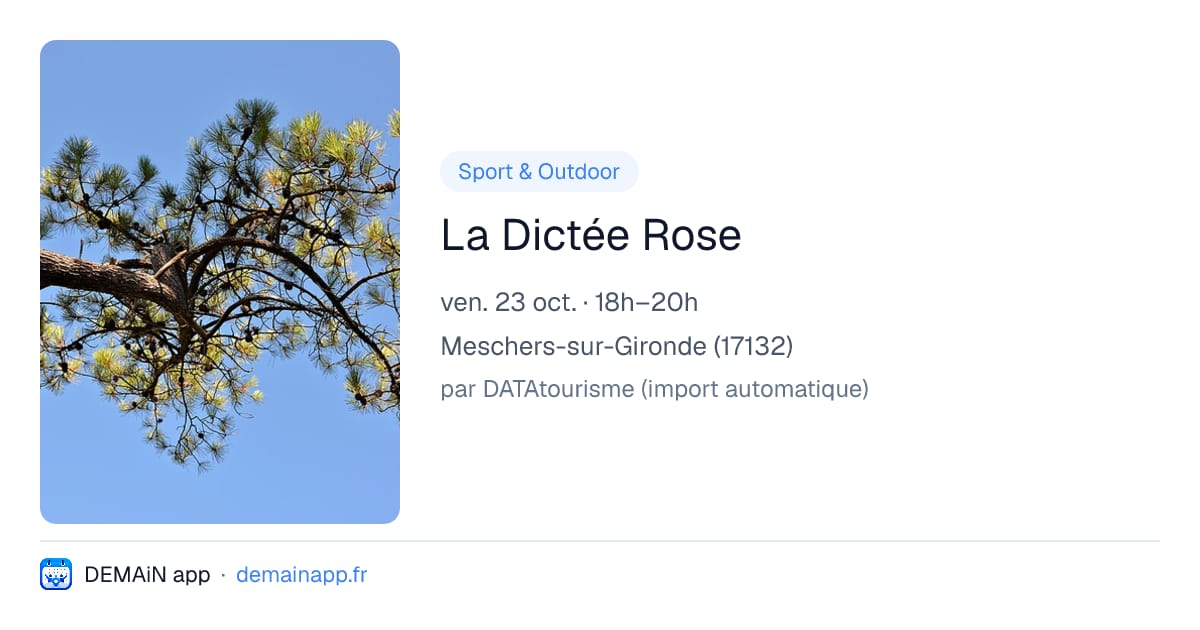 La Dictée Rose — Meschers-sur-Gironde