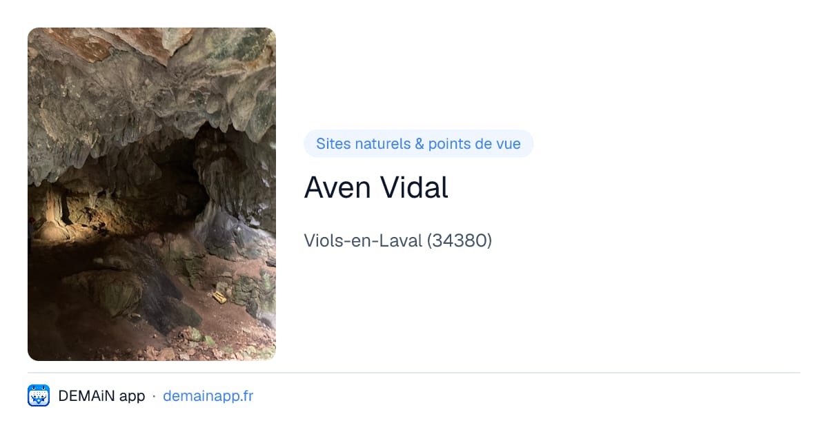 Aven Vidal — Viols-en-Laval