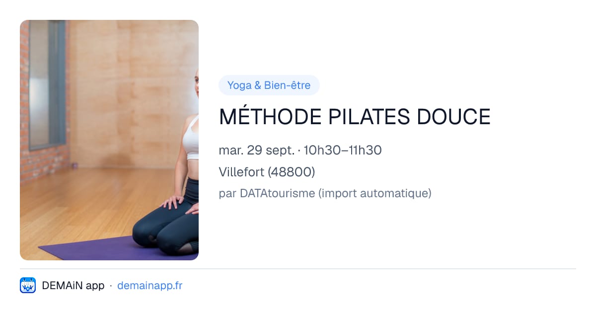 MÉTHODE PILATES DOUCE — Villefort