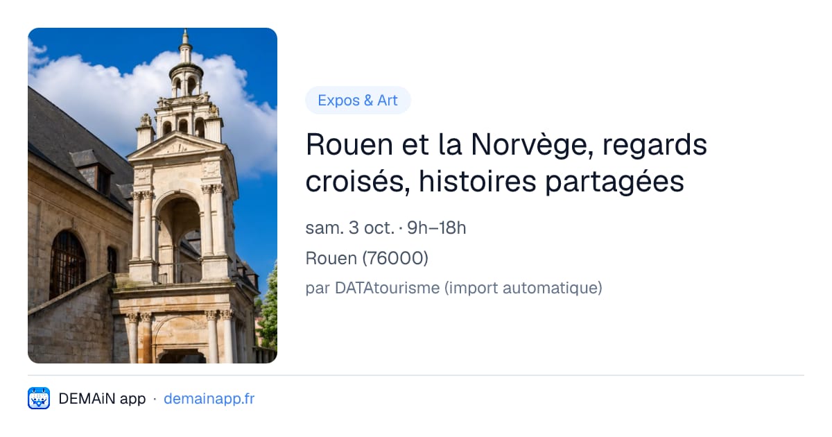 Rouen et la Norvège, regards croisés, histoires partagées — Rouen