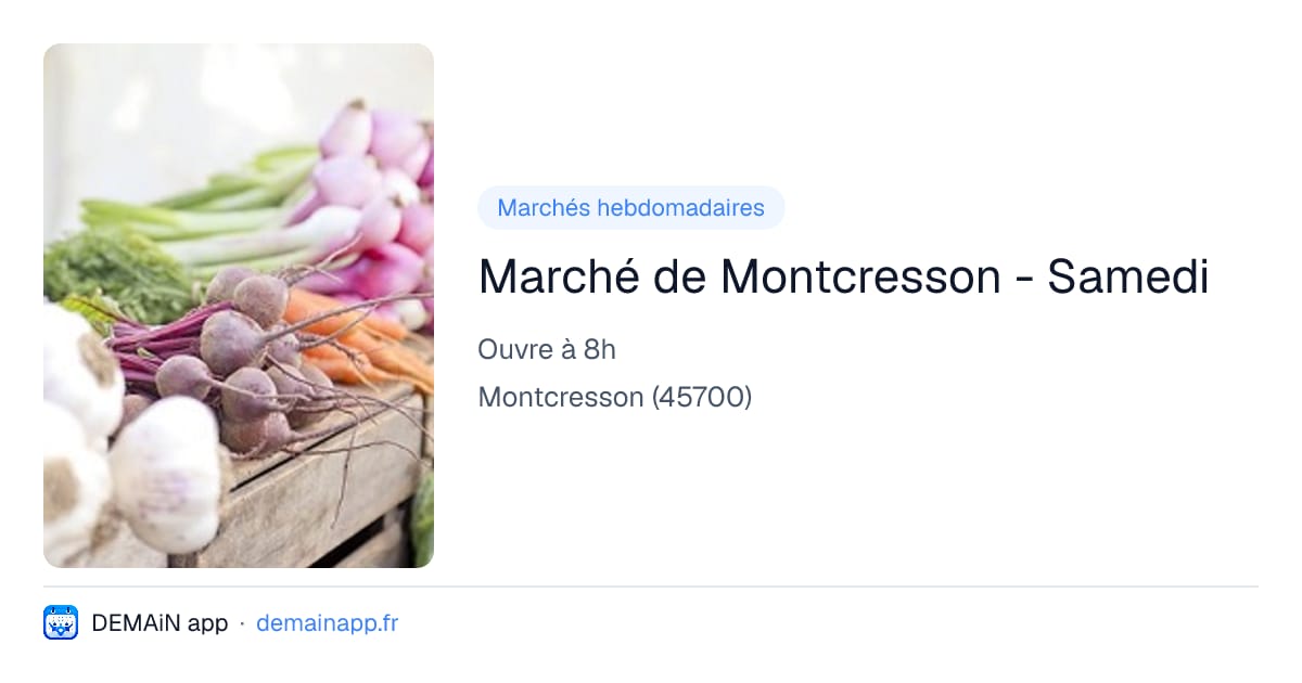 Marché de Montcresson - Samedi — Montcresson