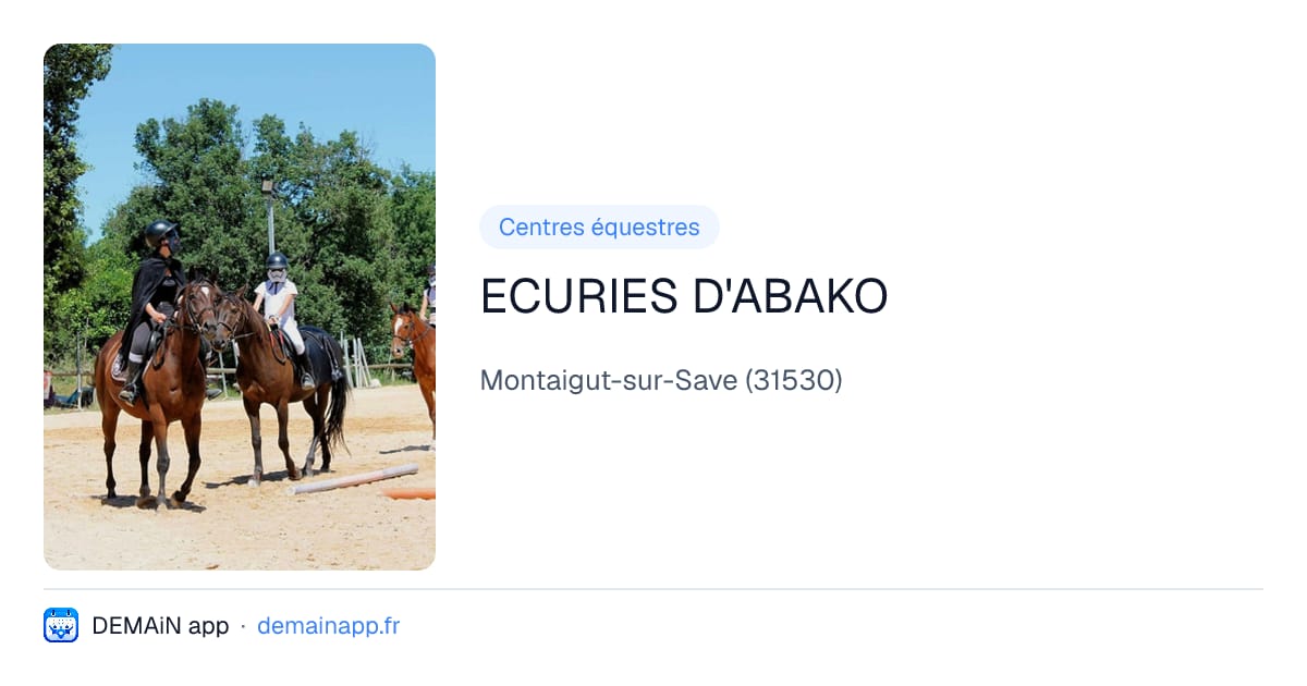 ECURIES D'ABAKO — Montaigut-sur-Save