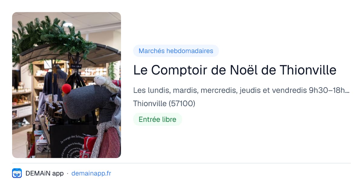 Le Comptoir de Noël de Thionville — Thionville