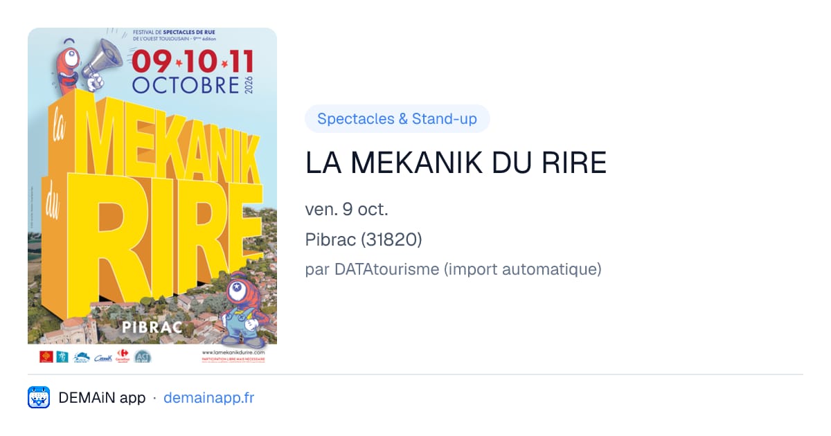 LA MEKANIK DU RIRE — Pibrac