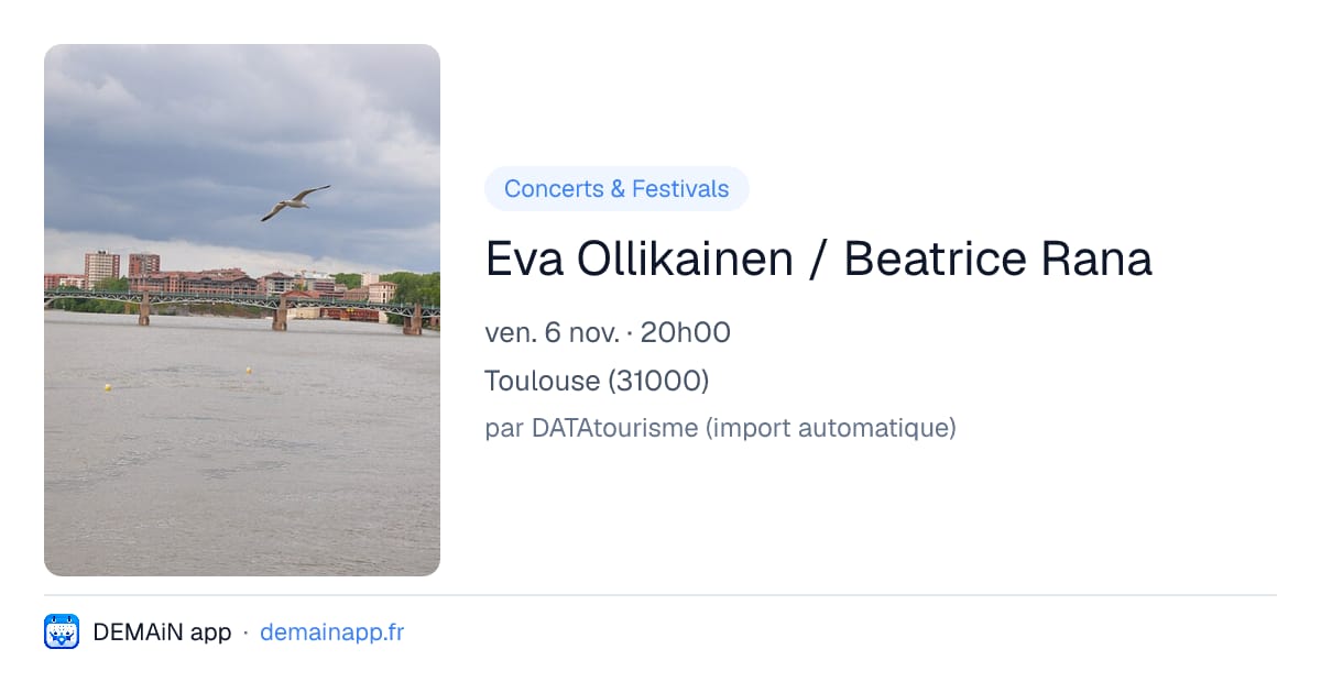 Eva Ollikainen / Beatrice Rana — Toulouse