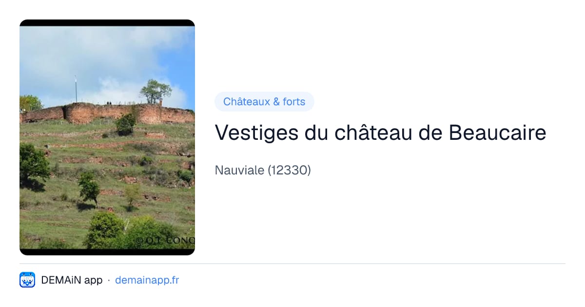 Vestiges du château de Beaucaire — Nauviale