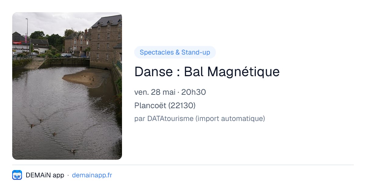 Danse : Bal Magnétique — Plancoët