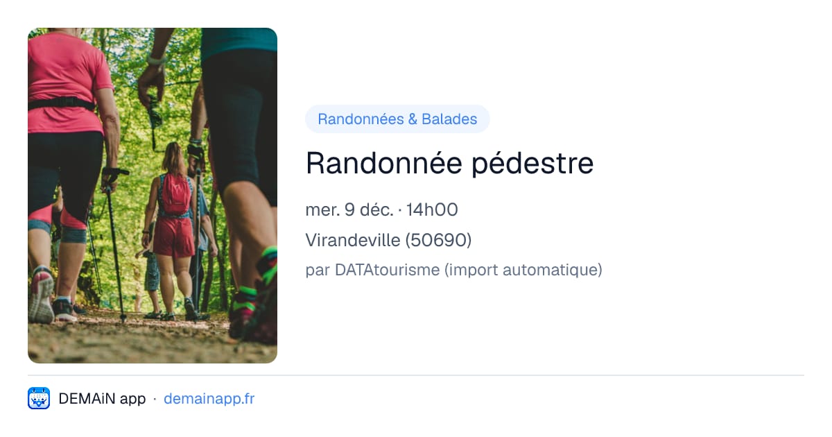 Randonnée pédestre — Virandeville