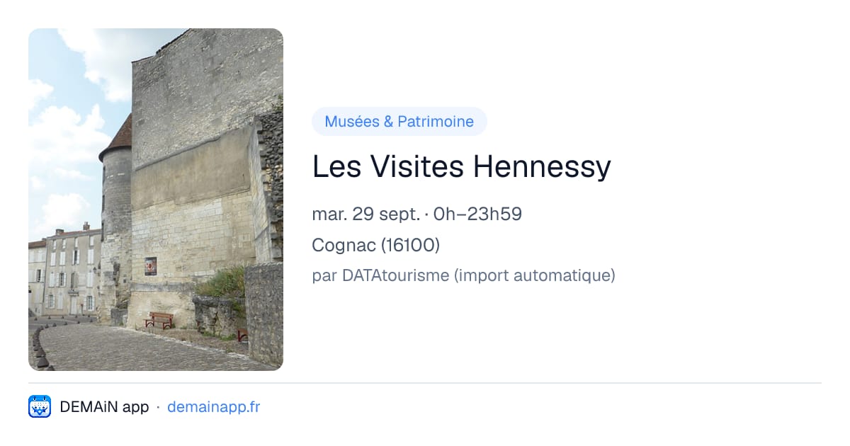 Les Visites Hennessy — Cognac