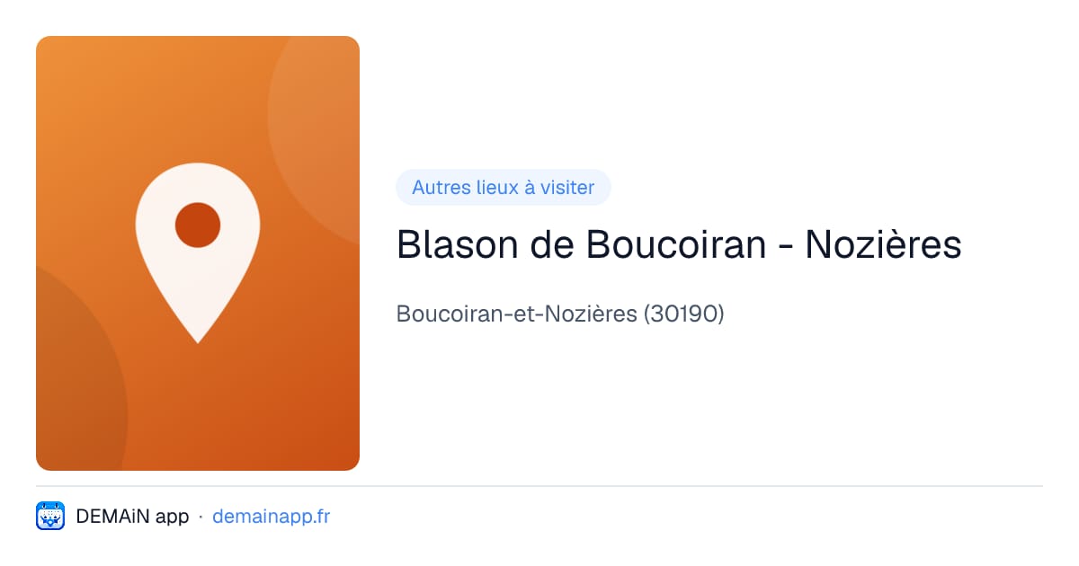 Blason de Boucoiran - Nozières — Boucoiran-et-Nozières