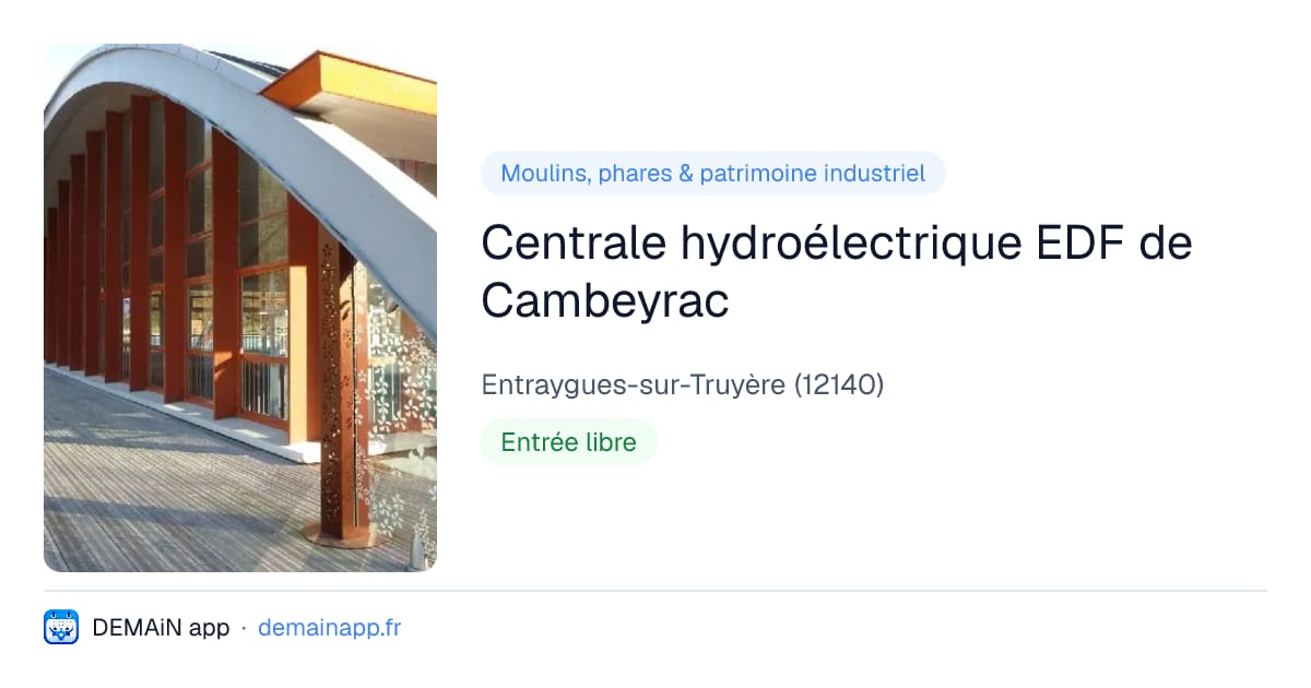 Centrale hydroélectrique EDF de Cambeyrac — Entraygues-sur-Truyère