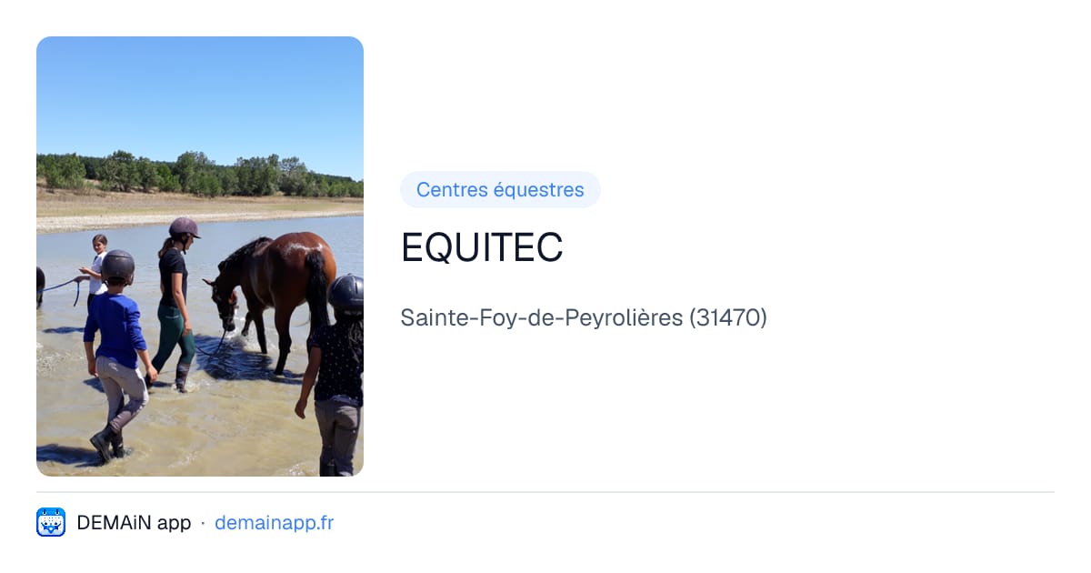 EQUITEC — Sainte-Foy-de-Peyrolières