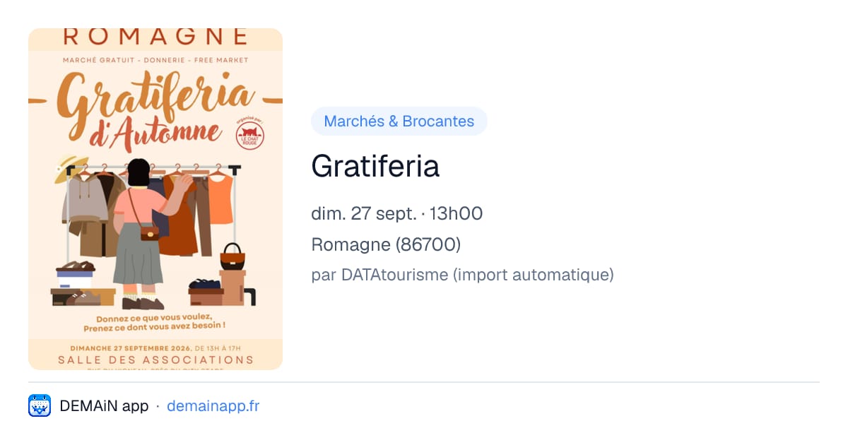 Gratiferia — Romagne