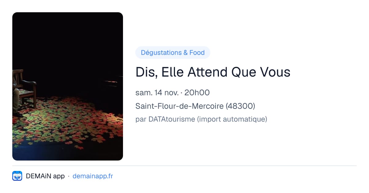 Dis, Elle Attend Que Vous — Saint-Flour-de-Mercoire
