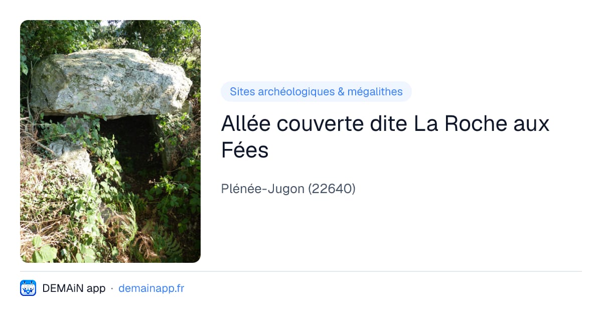 Allée couverte dite La Roche aux Fées — Plénée-Jugon