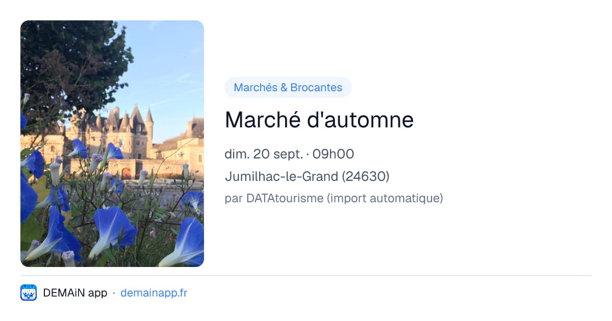 Marché d'automne — Jumilhac-le-Grand