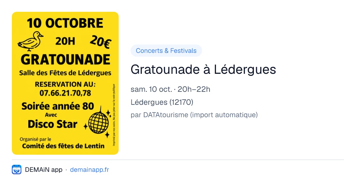 Gratounade à Lédergues — Lédergues