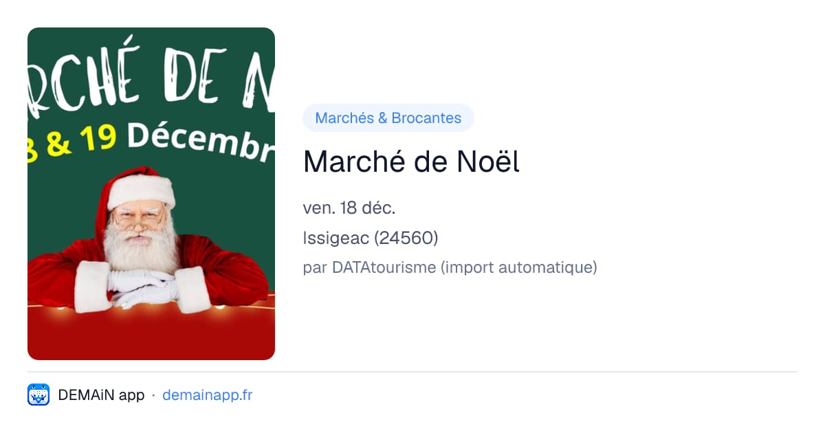 Marché de Noël — Issigeac