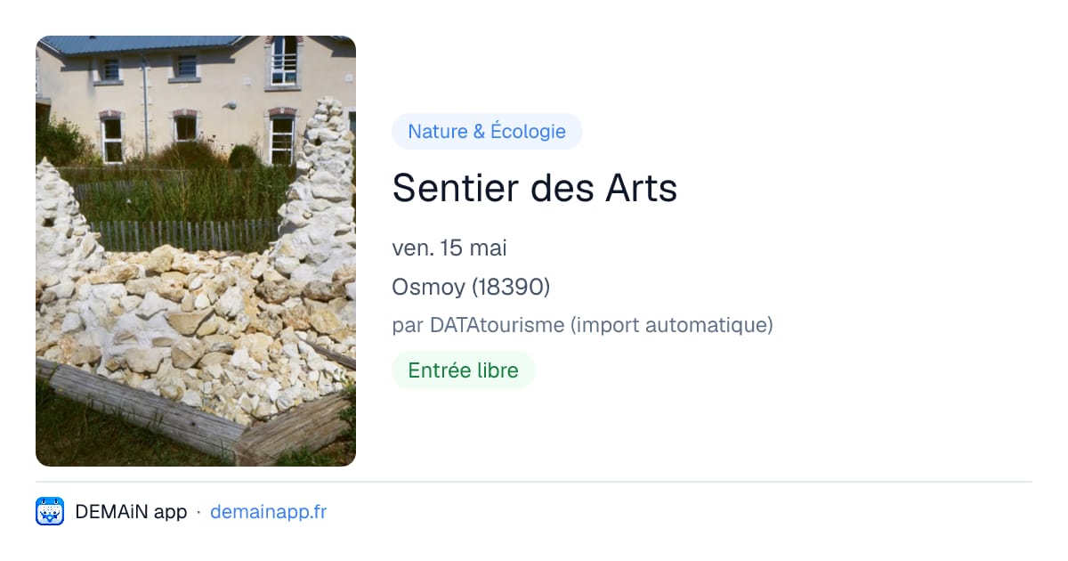 Sentier des Arts — Osmoy