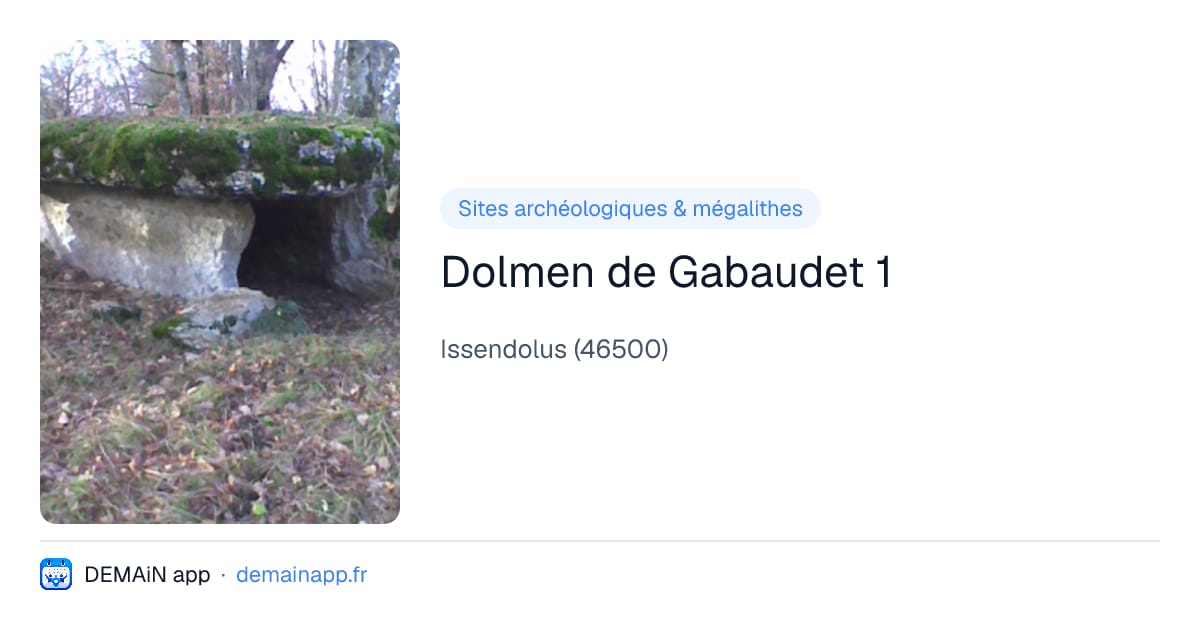 Dolmen de Gabaudet 1 — Issendolus