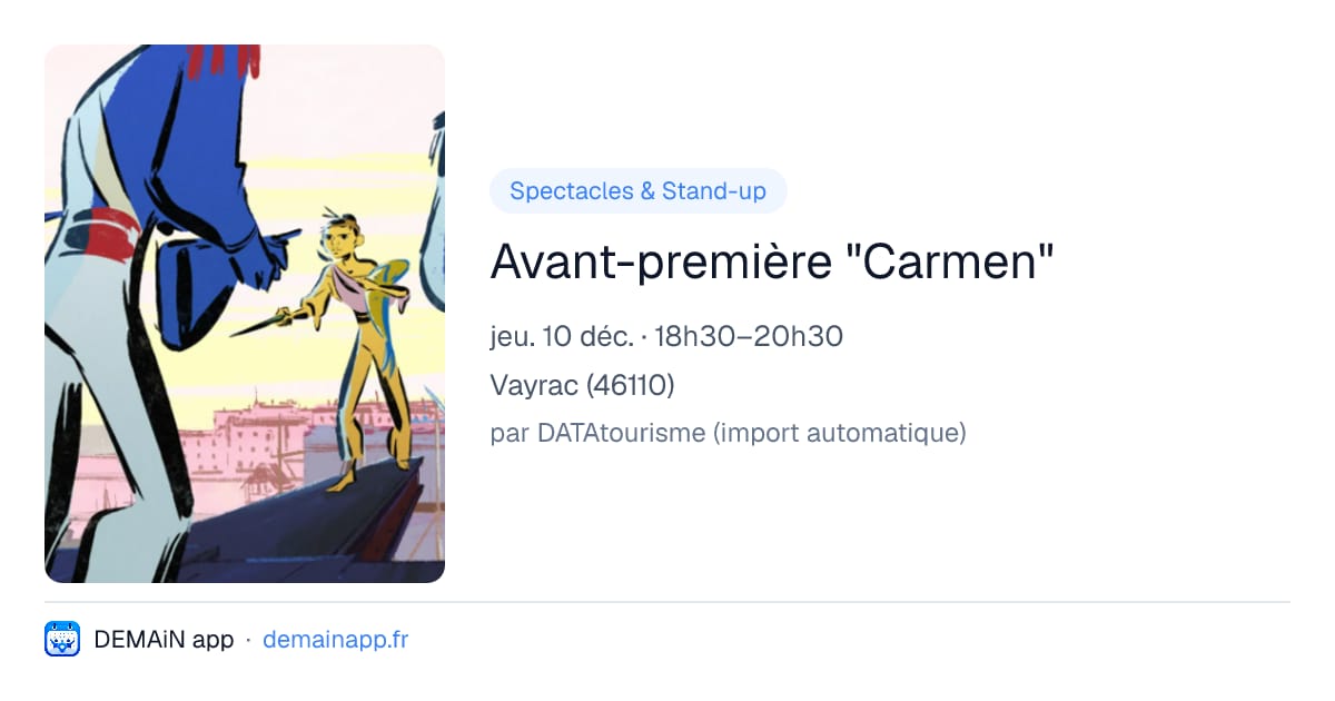 Avant-première "Carmen" — Vayrac