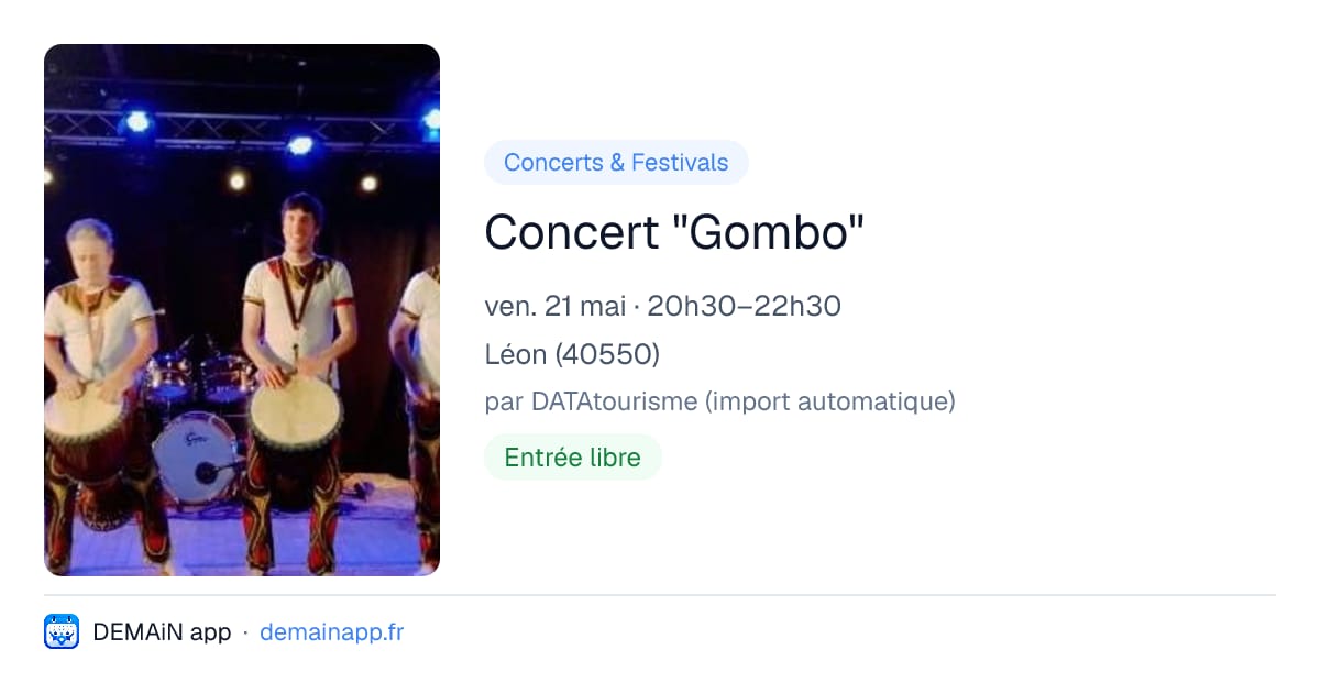 Concert "Gombo" — Léon
