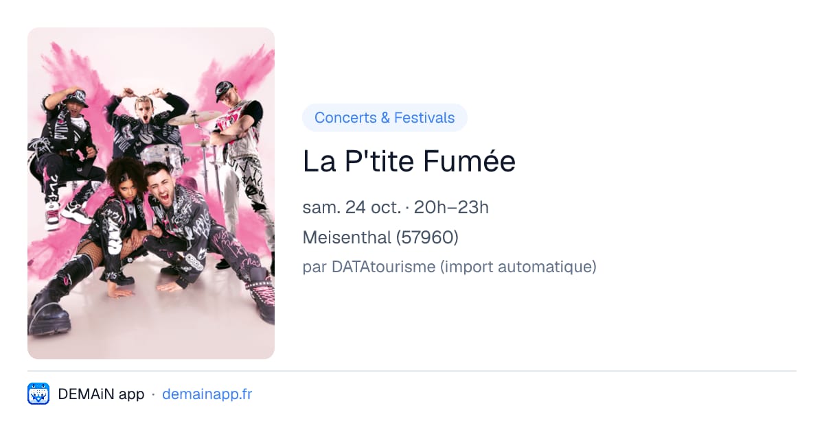 La P'tite Fumée — Meisenthal