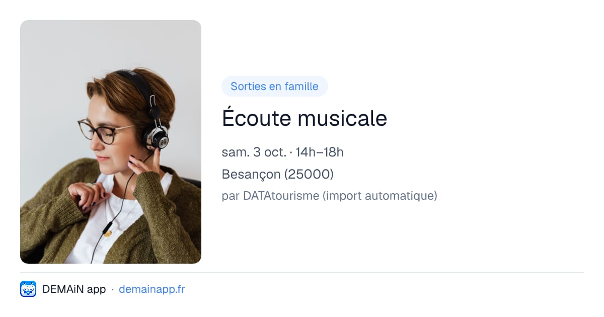 Écoute musicale — Besançon